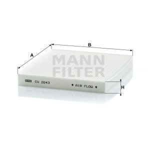 Фильтр салона MANN-FILTER CU 2043